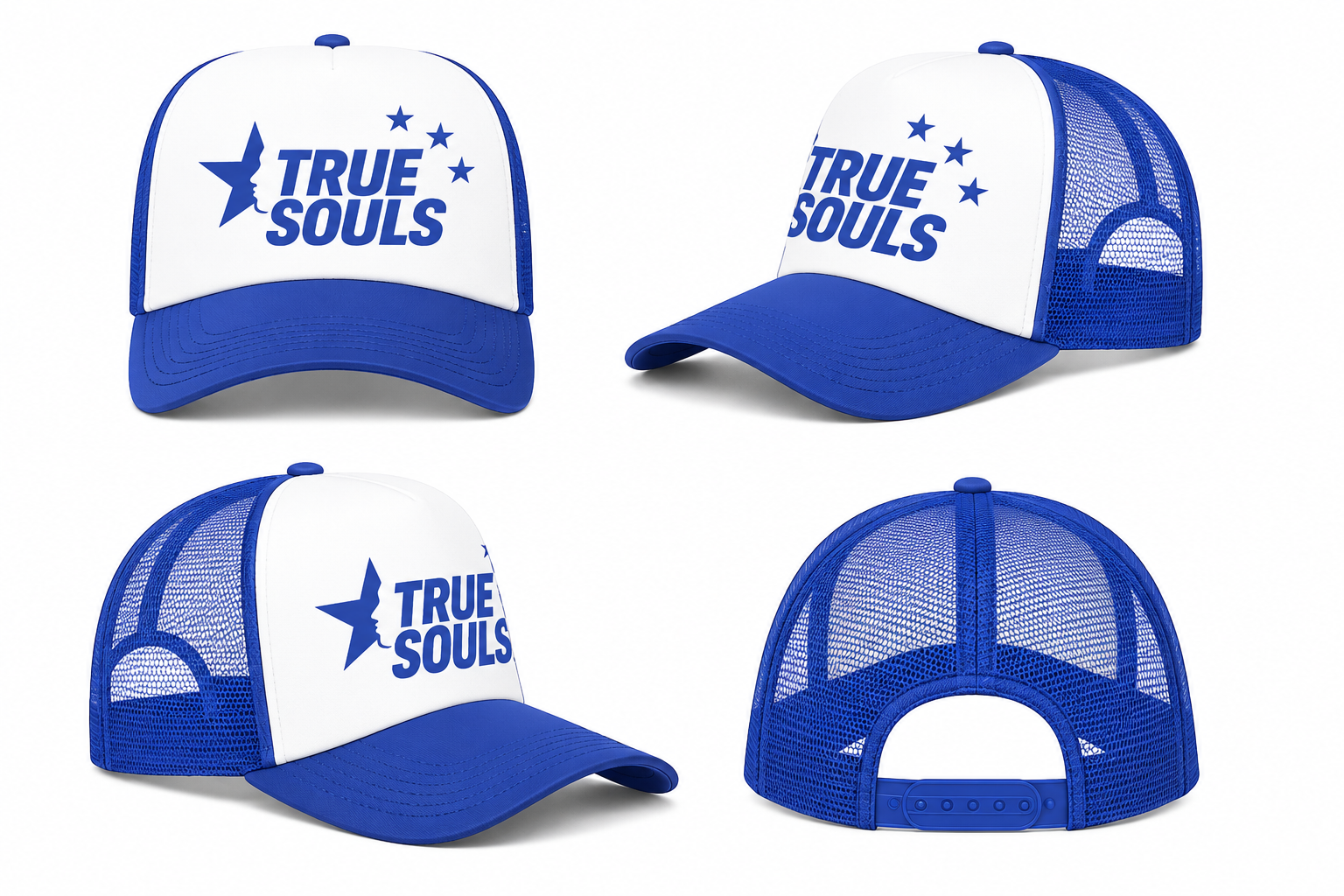 True Souls Signature Trucker Cap – Blue