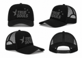 True Souls Signature Trucker Cap – Triple Black